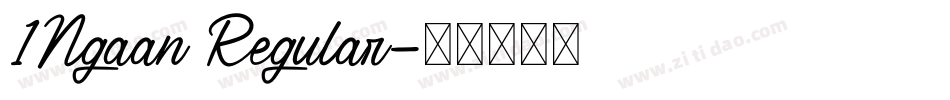 1Ngaan Regular字体转换